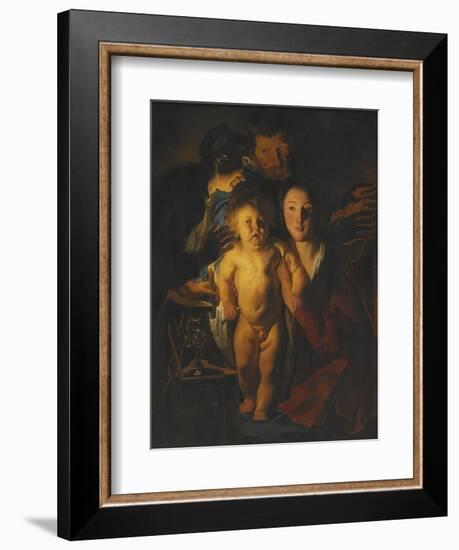 The Holy Family, c.1621-2-Jacob Jordaens-Framed Giclee Print