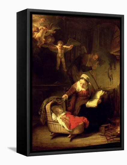 The Holy Family, c.1645-Rembrandt van Rijn-Framed Premier Image Canvas