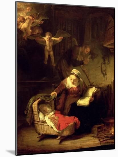 The Holy Family, c.1645-Rembrandt van Rijn-Mounted Giclee Print