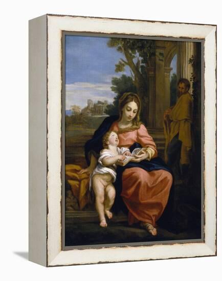 The Holy Family, C.1700-15 (Oil on Canvas)-Carlo Maratta or Maratti-Framed Premier Image Canvas