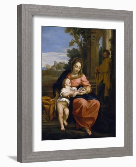 The Holy Family, C.1700-15 (Oil on Canvas)-Carlo Maratta or Maratti-Framed Giclee Print