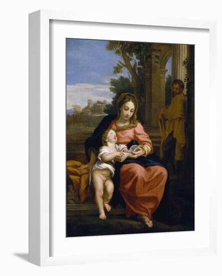 The Holy Family, C.1700-15 (Oil on Canvas)-Carlo Maratta or Maratti-Framed Giclee Print