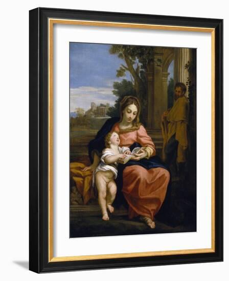 The Holy Family, C.1700-15 (Oil on Canvas)-Carlo Maratta or Maratti-Framed Giclee Print