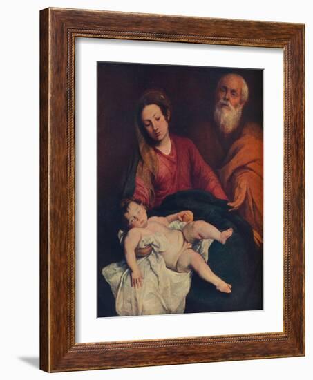 'The Holy Family', c1624-Anthony Van Dyck-Framed Giclee Print