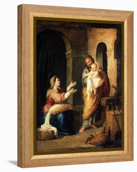 The Holy Family, C1660-C1670-Bartolomé Esteban Murillo-Framed Premier Image Canvas