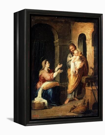 The Holy Family, C1660-C1670-Bartolomé Esteban Murillo-Framed Premier Image Canvas