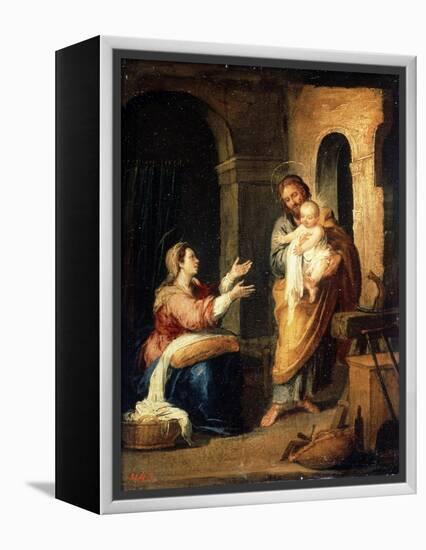 The Holy Family, C1660-C1670-Bartolomé Esteban Murillo-Framed Premier Image Canvas