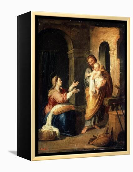 The Holy Family, C1660-C1670-Bartolomé Esteban Murillo-Framed Premier Image Canvas