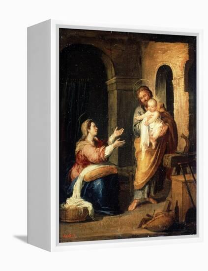 The Holy Family, C1660-C1670-Bartolomé Esteban Murillo-Framed Premier Image Canvas