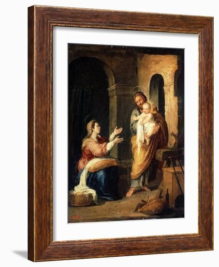 The Holy Family, C1660-C1670-Bartolomé Esteban Murillo-Framed Giclee Print