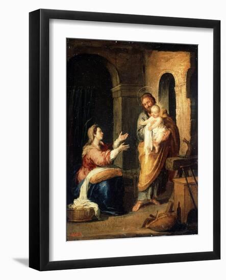 The Holy Family, C1660-C1670-Bartolomé Esteban Murillo-Framed Giclee Print