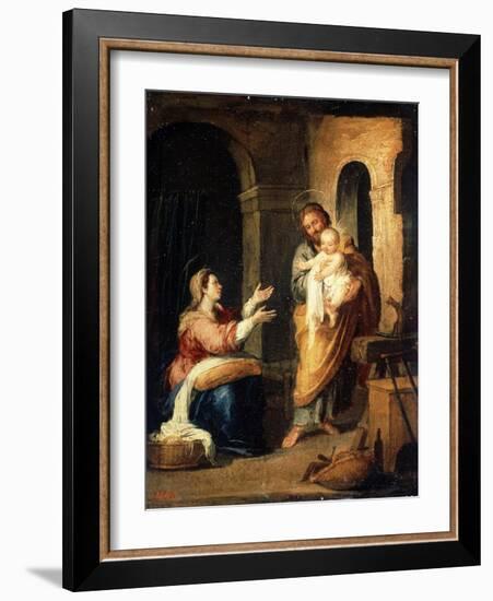 The Holy Family, C1660-C1670-Bartolomé Esteban Murillo-Framed Giclee Print