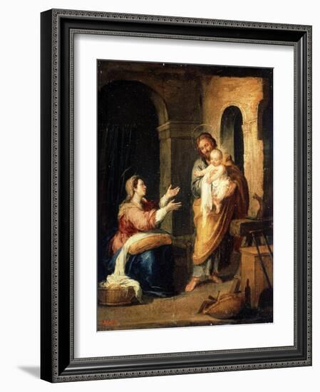 The Holy Family, C1660-C1670-Bartolomé Esteban Murillo-Framed Giclee Print