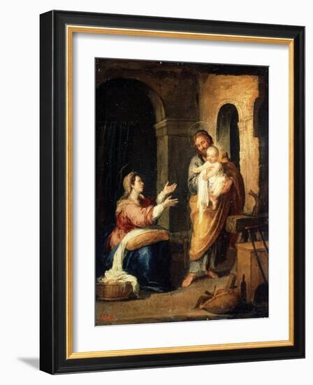 The Holy Family, C1660-C1670-Bartolomé Esteban Murillo-Framed Giclee Print