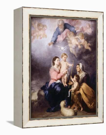 The Holy Family, Called the Virgin of Seville, 1670-Bartolome Esteban Murillo-Framed Premier Image Canvas