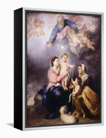 The Holy Family, Called the Virgin of Seville, 1670-Bartolome Esteban Murillo-Framed Premier Image Canvas