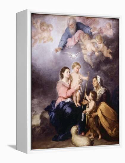 The Holy Family, Called the Virgin of Seville, 1670-Bartolome Esteban Murillo-Framed Premier Image Canvas