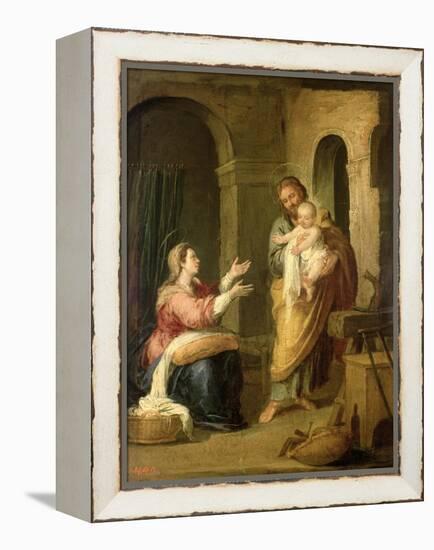 The Holy Family, circa 1660-70-Bartolome Esteban Murillo-Framed Premier Image Canvas