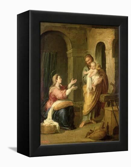 The Holy Family, circa 1660-70-Bartolome Esteban Murillo-Framed Premier Image Canvas