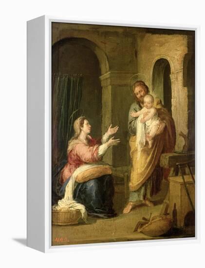 The Holy Family, circa 1660-70-Bartolome Esteban Murillo-Framed Premier Image Canvas