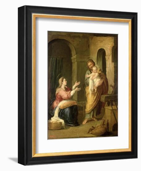 The Holy Family, circa 1660-70-Bartolome Esteban Murillo-Framed Giclee Print