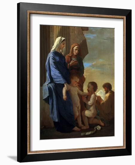 The Holy Family, Early 17th Century-Nicolas Poussin-Framed Giclee Print