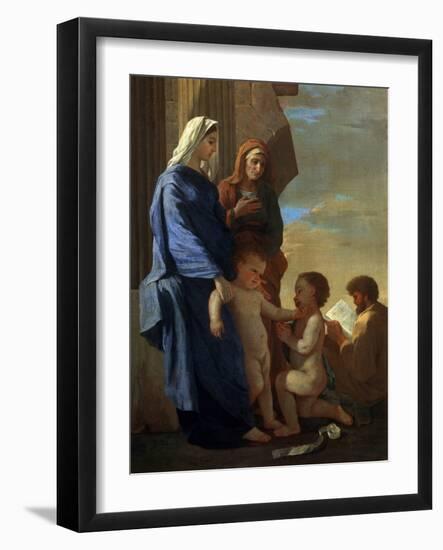 The Holy Family, Early 17th Century-Nicolas Poussin-Framed Giclee Print