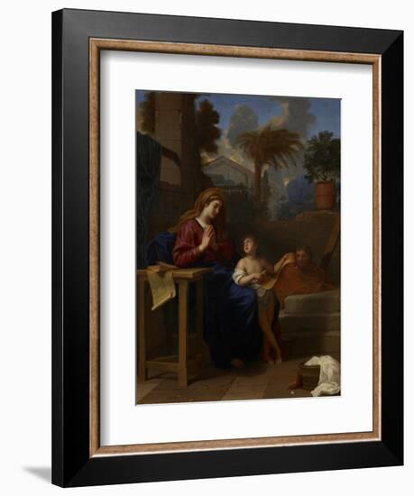 The Holy Family in Egypt, C.1660-Charles Le Brun-Framed Giclee Print