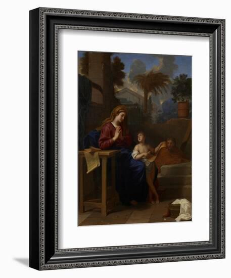 The Holy Family in Egypt, C.1660-Charles Le Brun-Framed Giclee Print