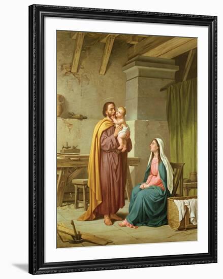 The Holy Family in St Joseph's Workshop-Pietro Pezzati-Framed Giclee Print