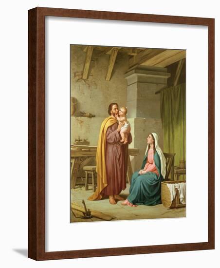 The Holy Family in St Joseph's Workshop-Pietro Pezzati-Framed Giclee Print