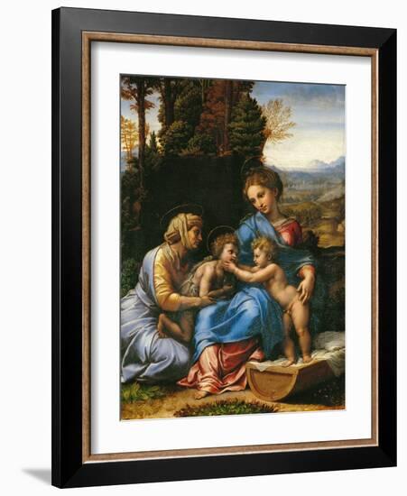 The Holy Family (La Petite Sainte Famille)-Raphael-Framed Giclee Print