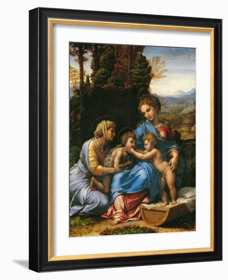 The Holy Family (La Petite Sainte Famille)-Raphael-Framed Giclee Print