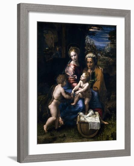 The Holy Family, Or the Pearl, 1519-1520, Italian School-null-Framed Giclee Print