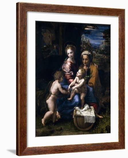 The Holy Family, Or the Pearl, 1519-1520, Italian School-null-Framed Giclee Print