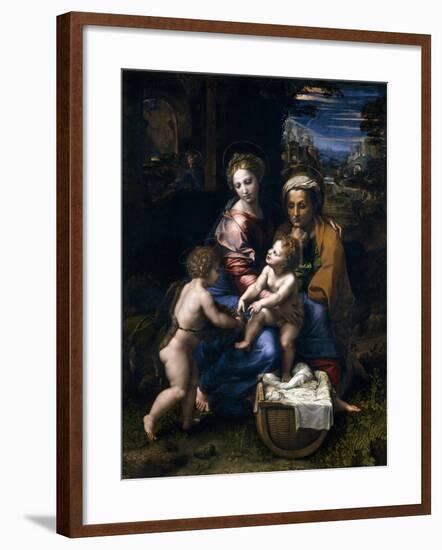 The Holy Family, Or the Pearl, 1519-1520, Italian School-null-Framed Giclee Print