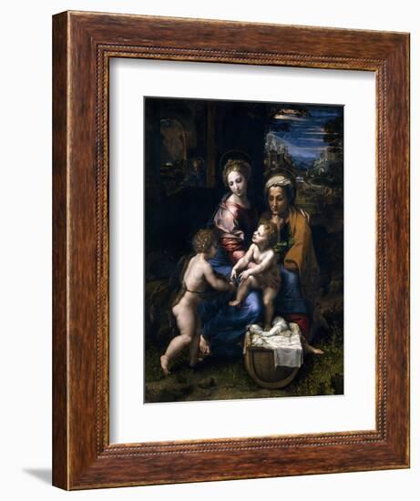 The Holy Family, Or the Pearl, 1519-1520, Italian School-null-Framed Giclee Print