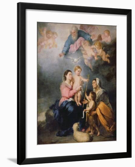 The Holy Family or the Virgin of Seville-Bartolome Esteban Murillo-Framed Giclee Print