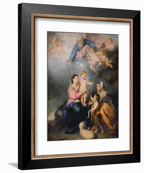 The Holy Family or the Virgin of Seville-Bartolome Esteban Murillo-Framed Giclee Print