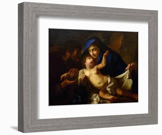 The Holy Family Par Maratta, Carlo (1625-1713). Oil on Canvas, End of 17Th Cen., State A. Radishche-Carlo Maratta or Maratti-Framed Giclee Print