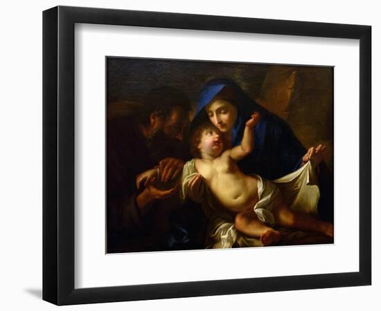 The Holy Family Par Maratta, Carlo (1625-1713). Oil on Canvas, End of 17Th Cen., State A. Radishche-Carlo Maratta or Maratti-Framed Giclee Print