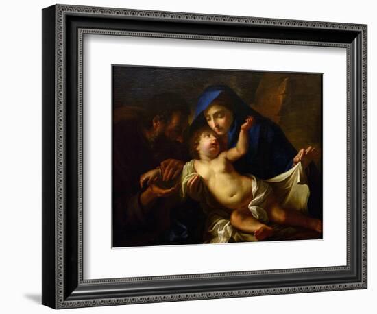 The Holy Family Par Maratta, Carlo (1625-1713). Oil on Canvas, End of 17Th Cen., State A. Radishche-Carlo Maratta or Maratti-Framed Giclee Print