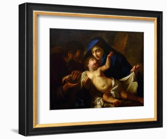 The Holy Family Par Maratta, Carlo (1625-1713). Oil on Canvas, End of 17Th Cen., State A. Radishche-Carlo Maratta or Maratti-Framed Giclee Print