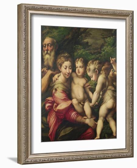 The Holy Family (Rest on the Flight to Egypt) 1524-Parmigianino-Framed Giclee Print