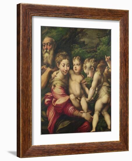 The Holy Family (Rest on the Flight to Egypt) 1524-Parmigianino-Framed Giclee Print