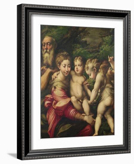 The Holy Family (Rest on the Flight to Egypt) 1524-Parmigianino-Framed Giclee Print