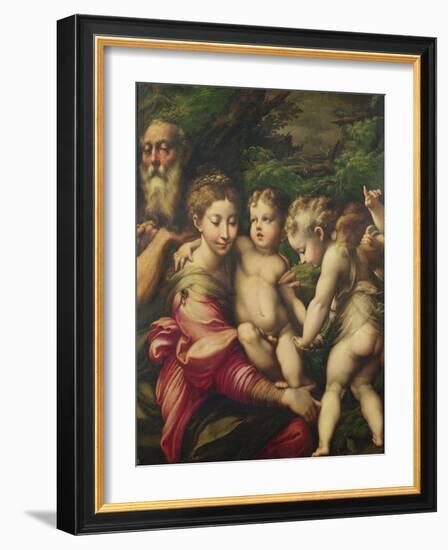 The Holy Family (Rest on the Flight to Egypt) 1524-Parmigianino-Framed Giclee Print