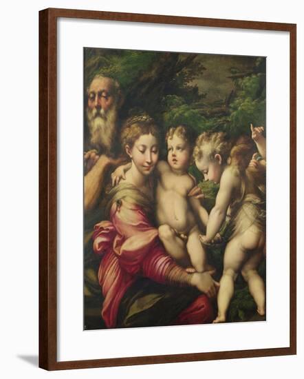 The Holy Family (Rest on the Flight to Egypt) 1524-Parmigianino-Framed Giclee Print