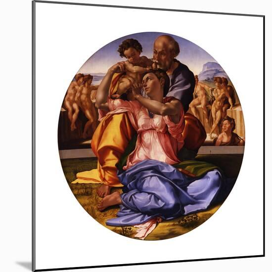 The Holy Family (The Doni Tond)-Michelangelo Buonarroti-Mounted Giclee Print