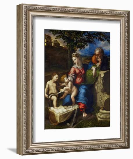 The Holy Family Under an Oak Tree-Raphael-Framed Giclee Print